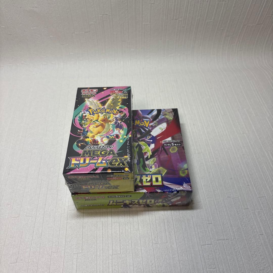 ポケモンカードムニキスゼロ & MEGAドリームEXボックスシュリンク付き