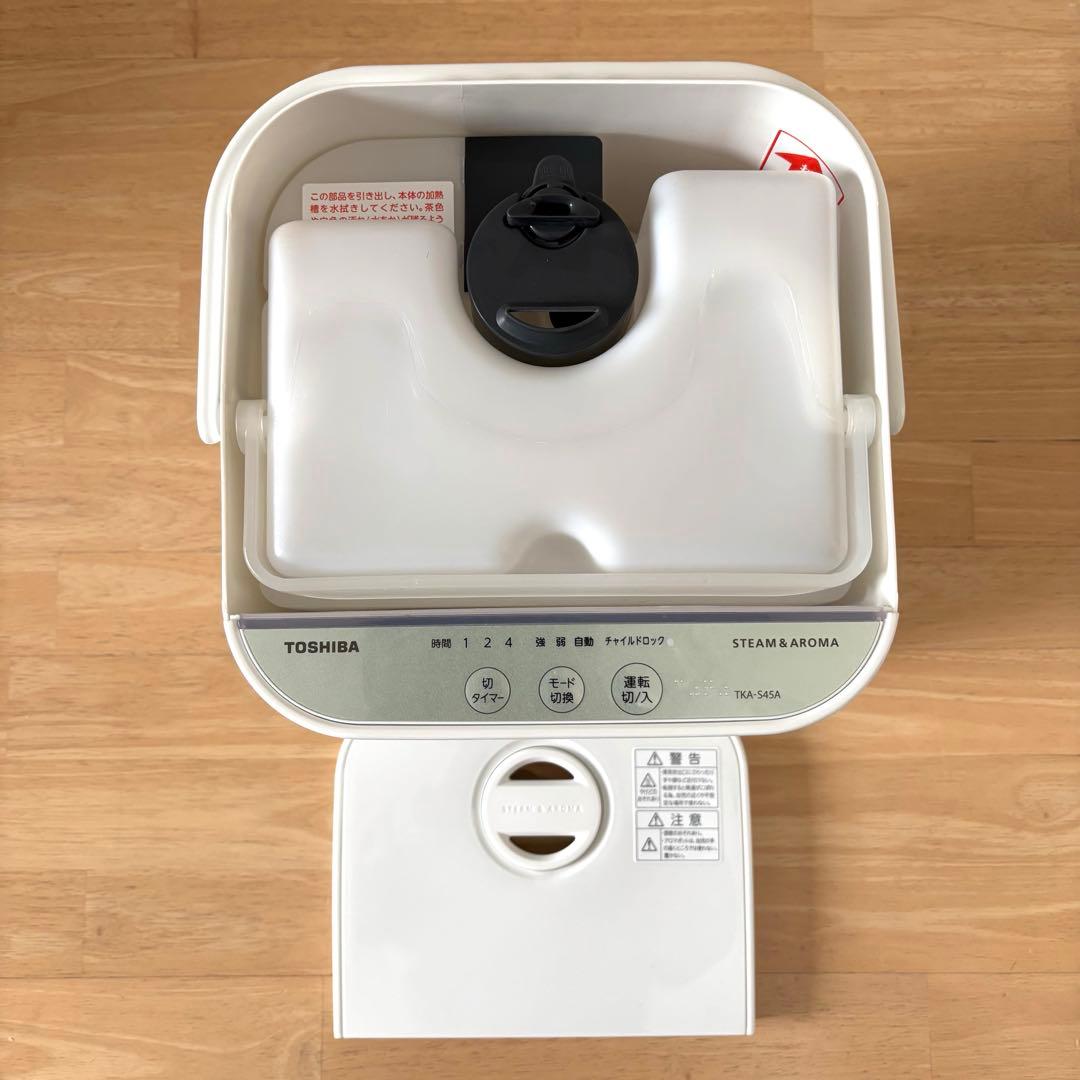 【超美品】TOSHIBA スチーム加湿器 TKA-S45A　東芝　ホワイト