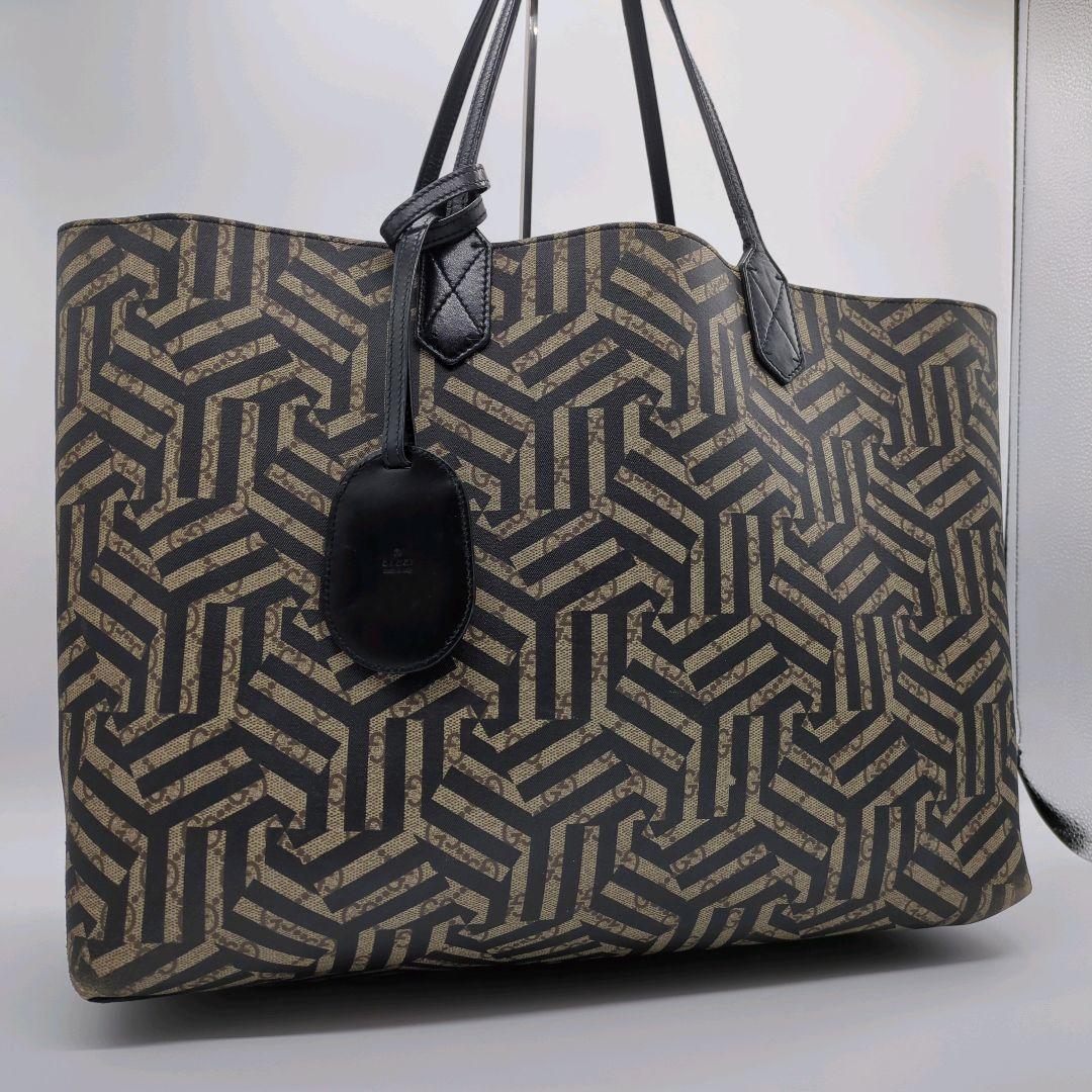 【入手困難・美品】グッチ☆カレイド トートバッグ スプリーム リバーシブル