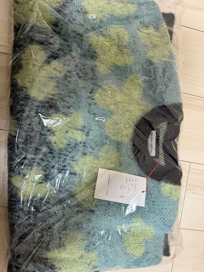 MAISON SPECIAL オーバーサイズ花柄ニットセーター