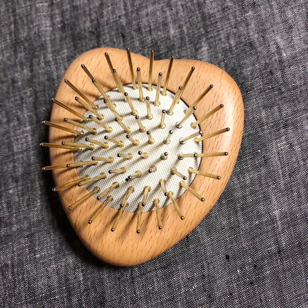 新品 FOX プレミアム FOX カッサ ウッド ミニハート ヘアブラシ