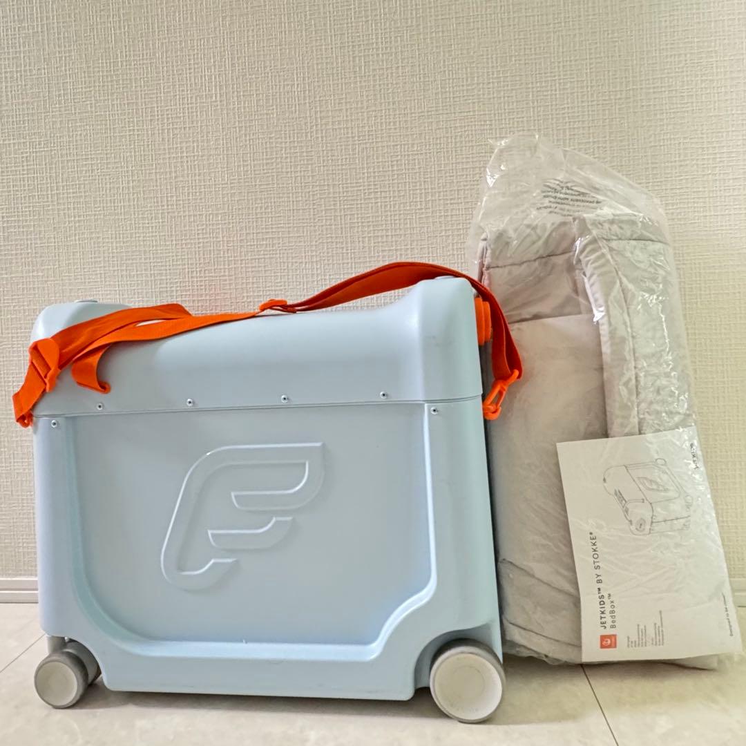 2/6まで限定☆ ストッケ　Stokke Jetkids ブルー　新品マットレス