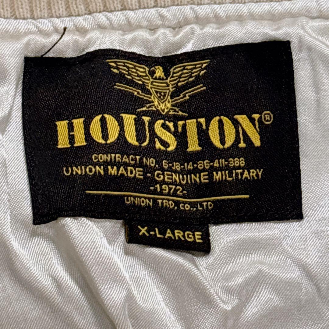 HOUSTON 別珍スカジャン ALASKA スーベニア 51386 XL 黒