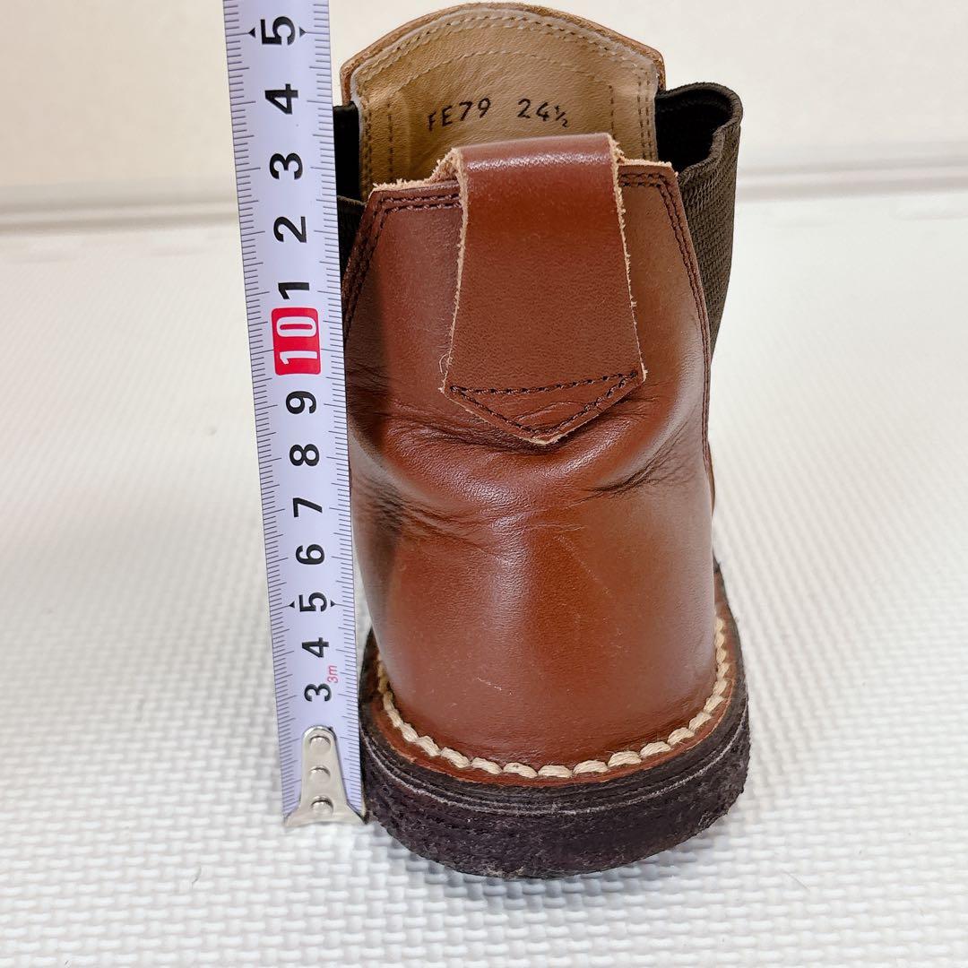 REGAL リーガル レザー サイドゴアブーツ ブラウン24.5cm