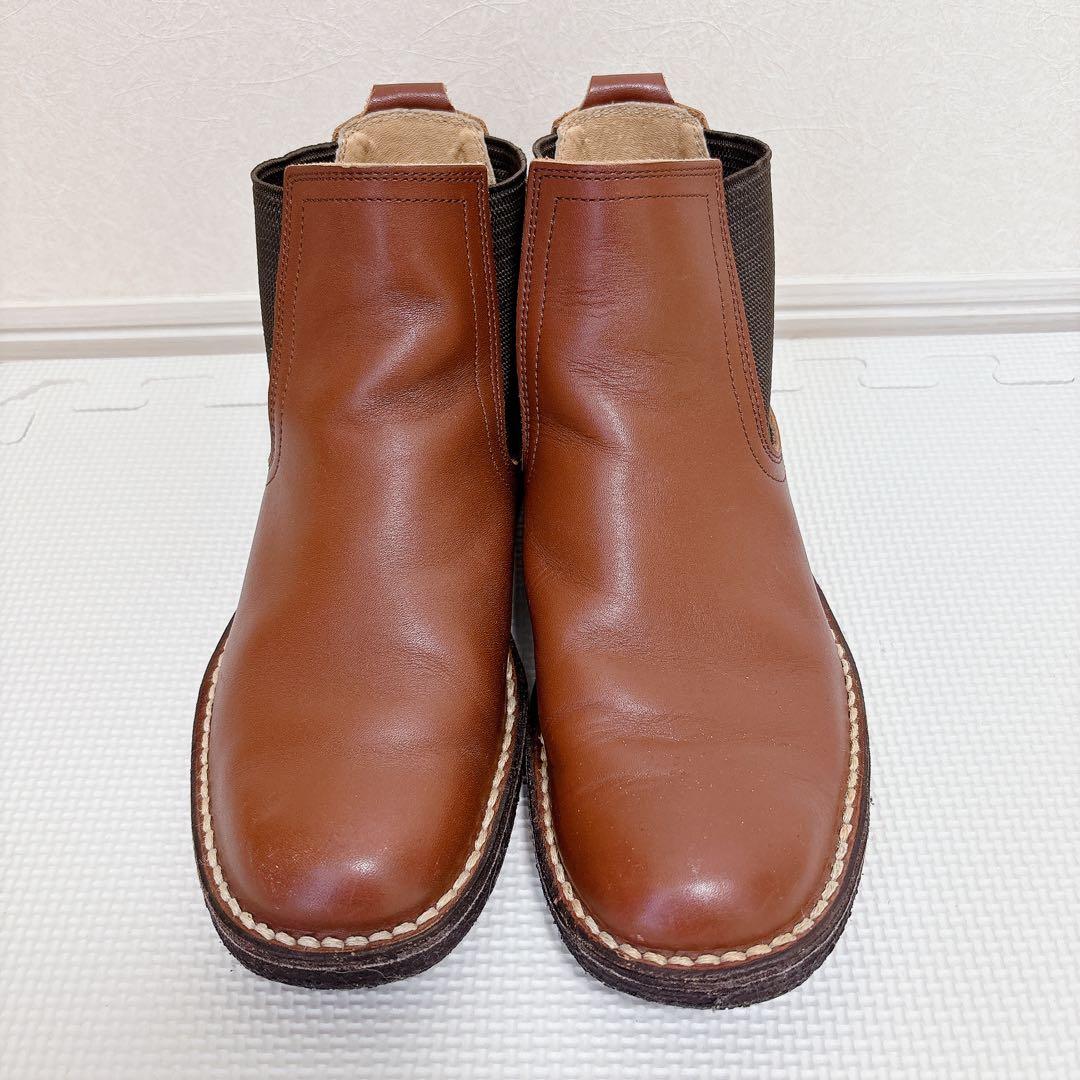 REGAL リーガル レザー サイドゴアブーツ ブラウン24.5cm
