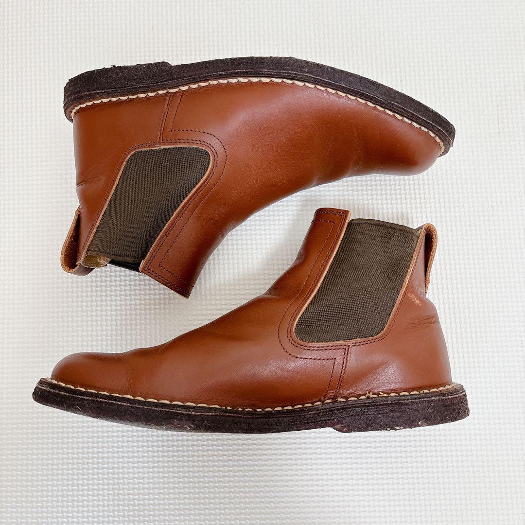 REGAL リーガル レザー サイドゴアブーツ ブラウン24.5cm