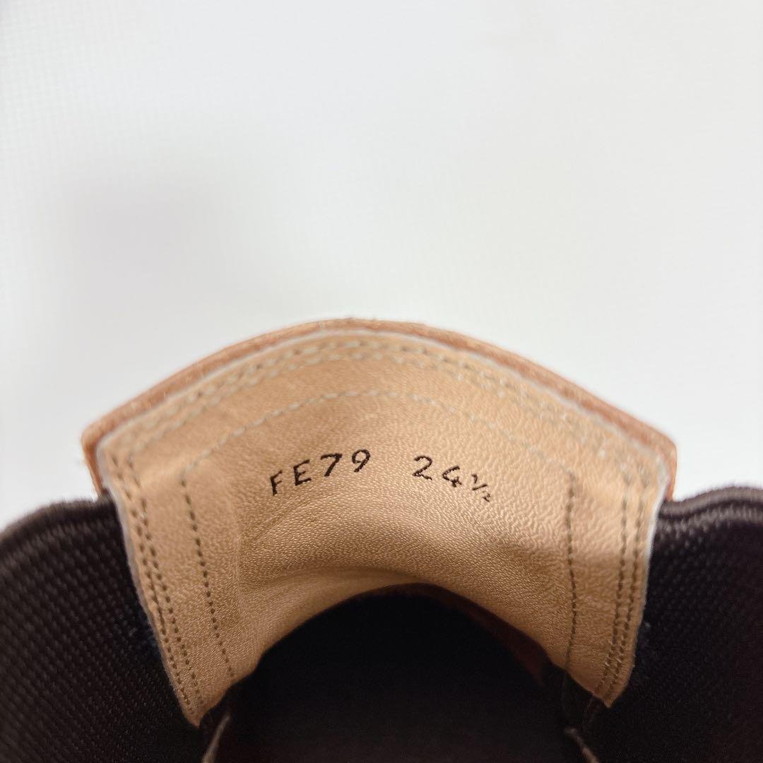 REGAL リーガル レザー サイドゴアブーツ ブラウン24.5cm