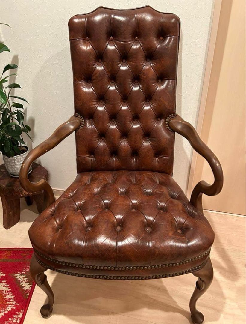 アメリカンアンティークチェアー 椅子 スタッズ