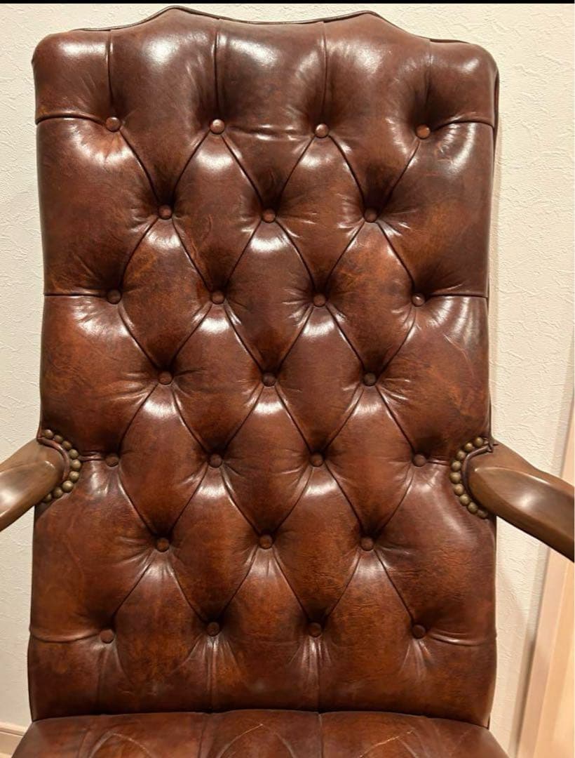 アメリカンアンティークチェアー 椅子 スタッズ