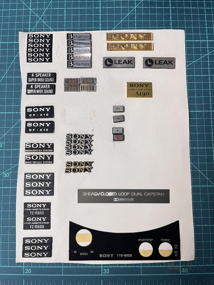 中古？ 【SONY】 オーディオ機器のエンブレムセット A
