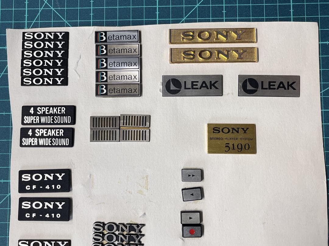 中古？ 【SONY】 オーディオ機器のエンブレムセット A