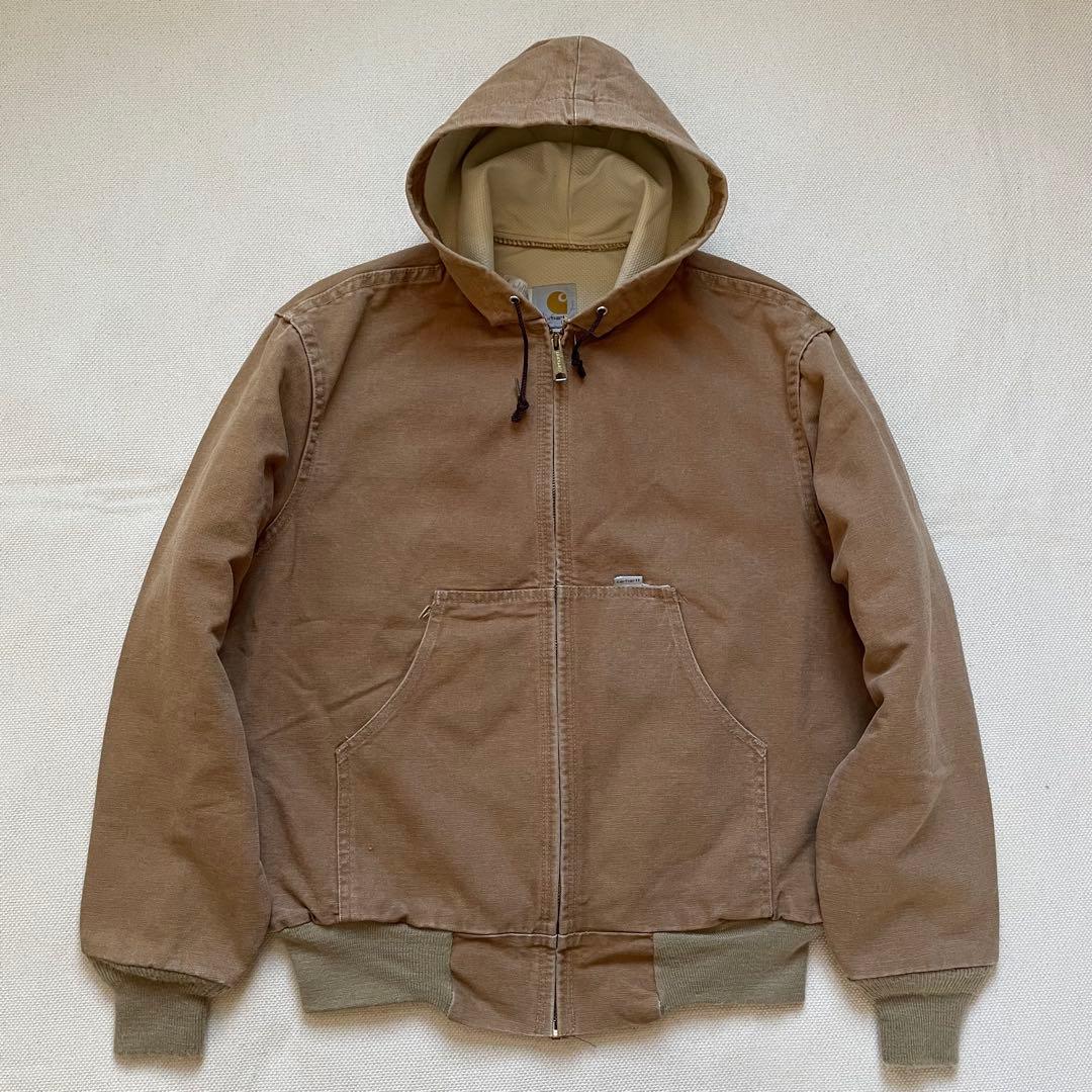 カーハート アクティブジャケット 80s USA製 星タグ ブラウンダック L