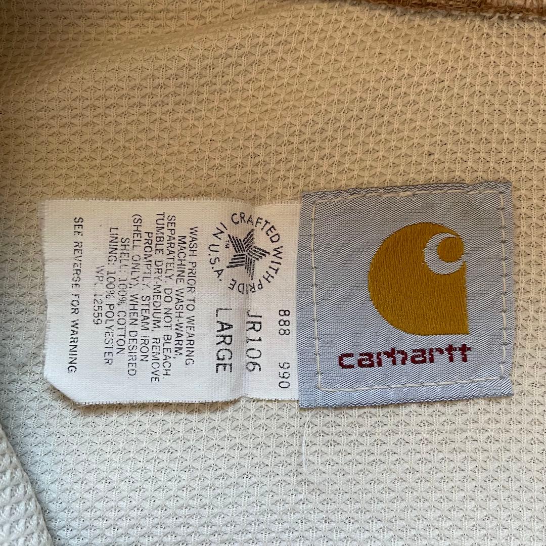 カーハート アクティブジャケット 80s USA製 星タグ ブラウンダック L