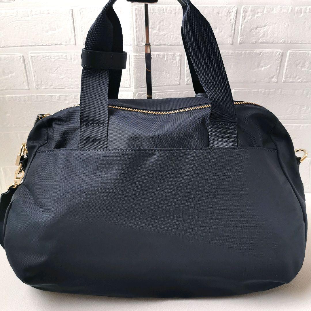 未使用級✨ アニエスベー ボヤージュ ボストンバッグ 2way 南京錠 ネイビー