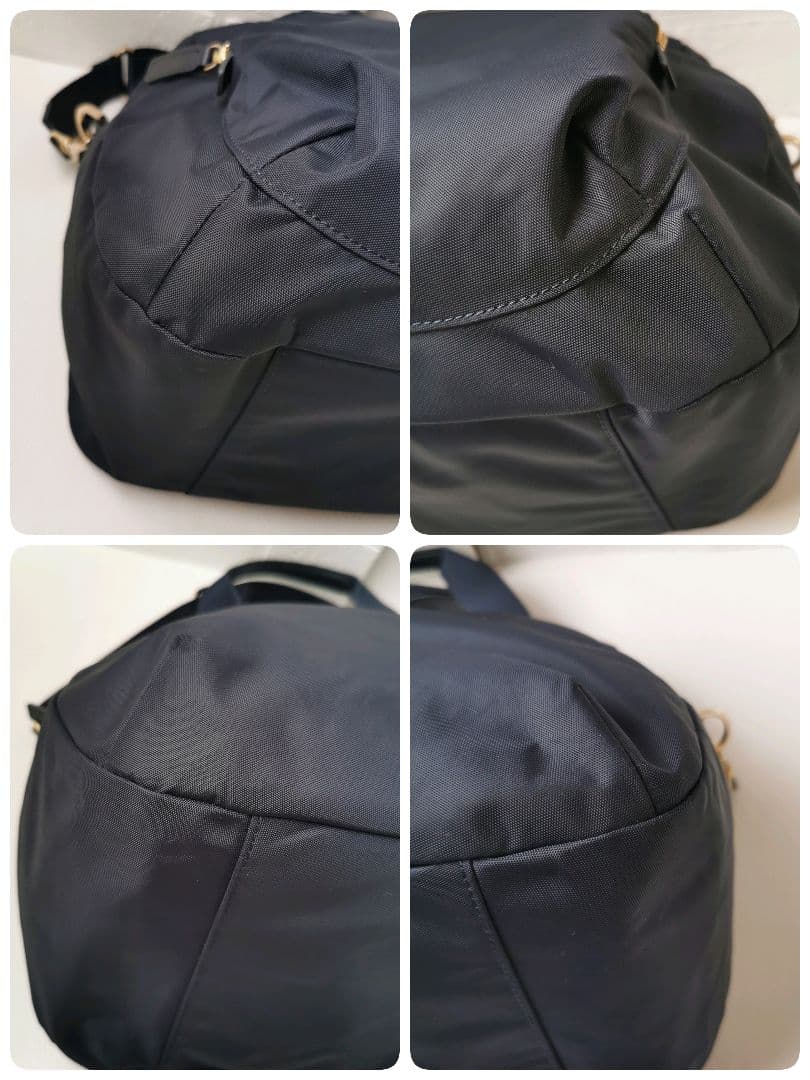 未使用級✨ アニエスベー ボヤージュ ボストンバッグ 2way 南京錠 ネイビー