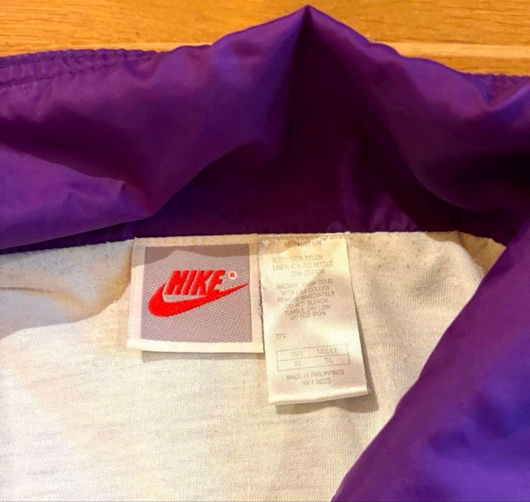 【美品】 NIKE 90s ナイロン 古着ヴィンテージ 緑 グリーン ナイキXL