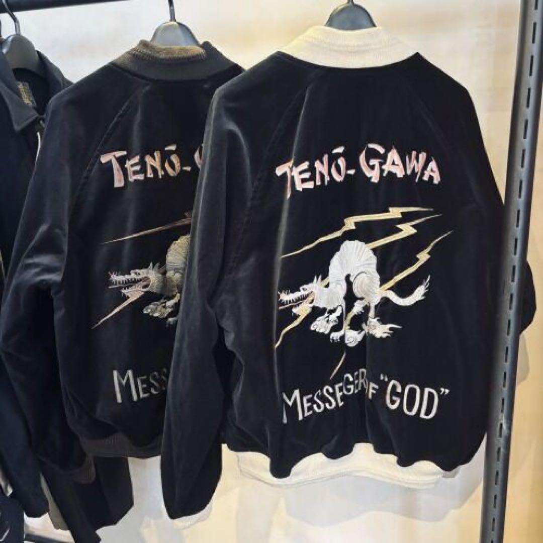 Gypsy&sons ジプシーアンドサンズ 別珍スカジャン 黒×黒