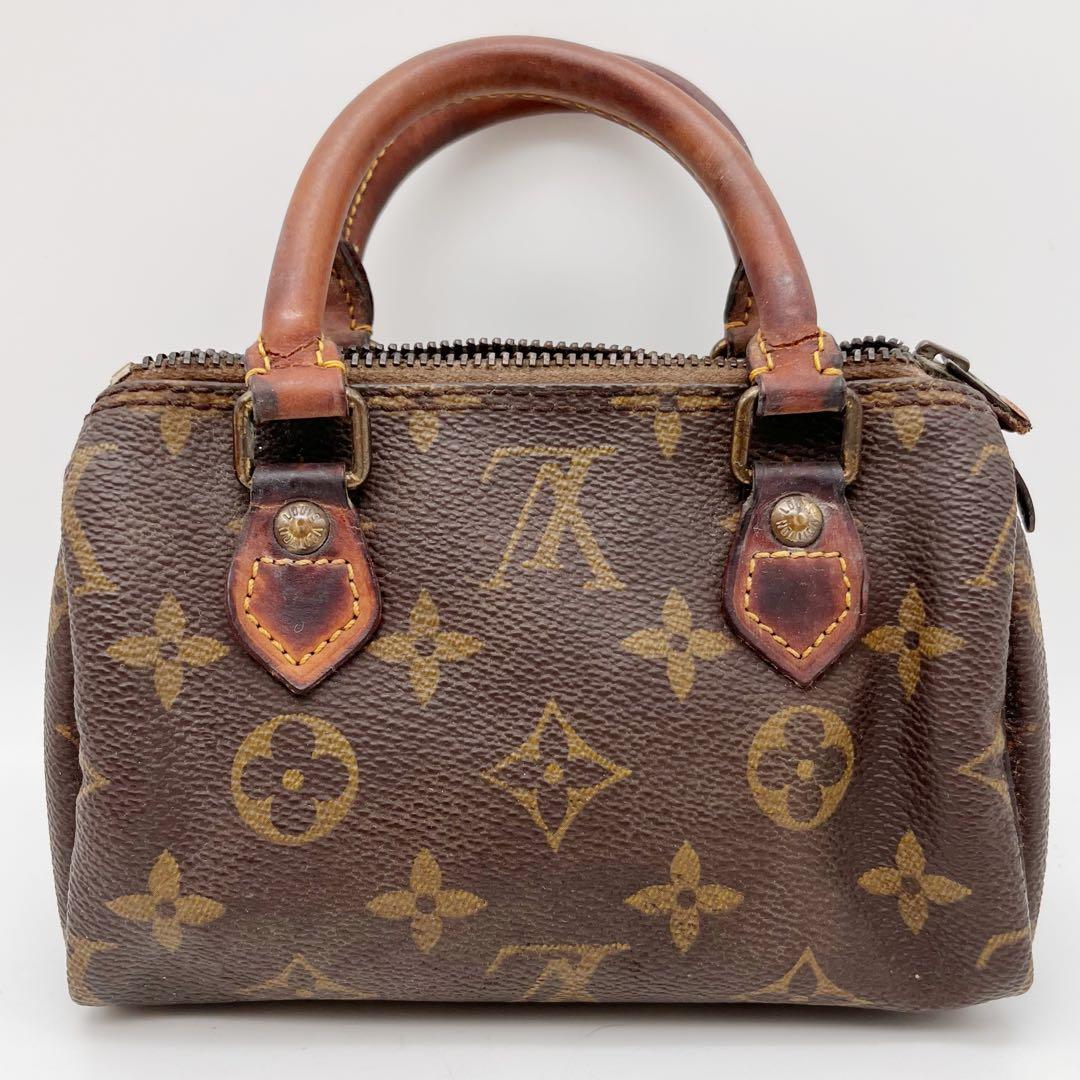 ルイヴィトン　ミニスピーディ　モノグラム　ミニバッグ　ハンドバッグ　難あり