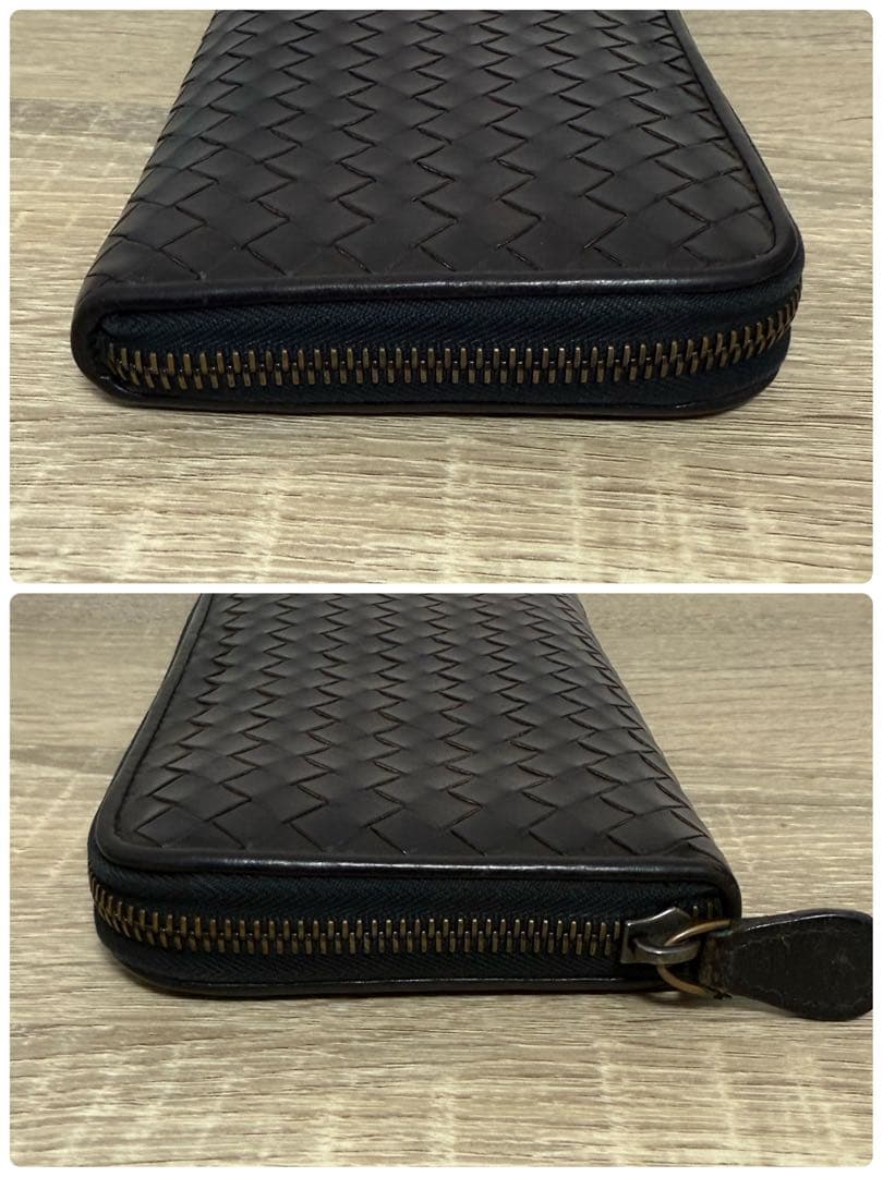 ボッテガヴェネタ イントレチャート 長財布 黒色 ユニセックス