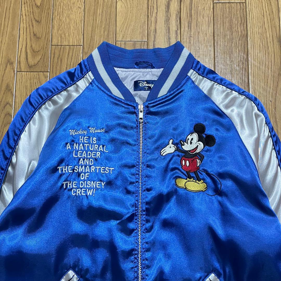 Disney ディズニー ミッキーマウス 刺繍 スカジャン　S