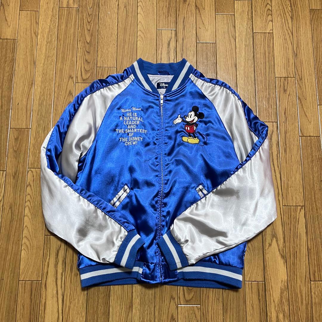 Disney ディズニー ミッキーマウス 刺繍 スカジャン　S