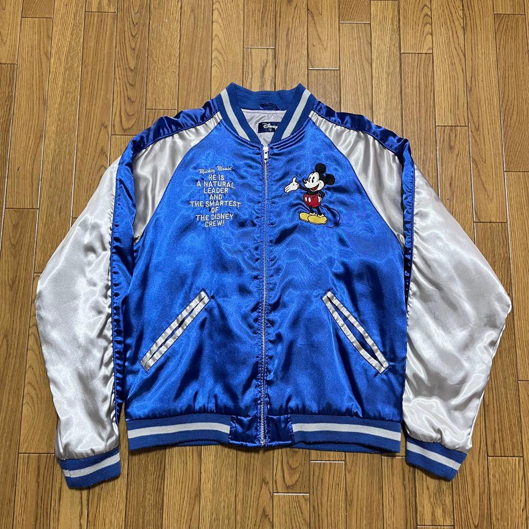 Disney ディズニー ミッキーマウス 刺繍 スカジャン　S