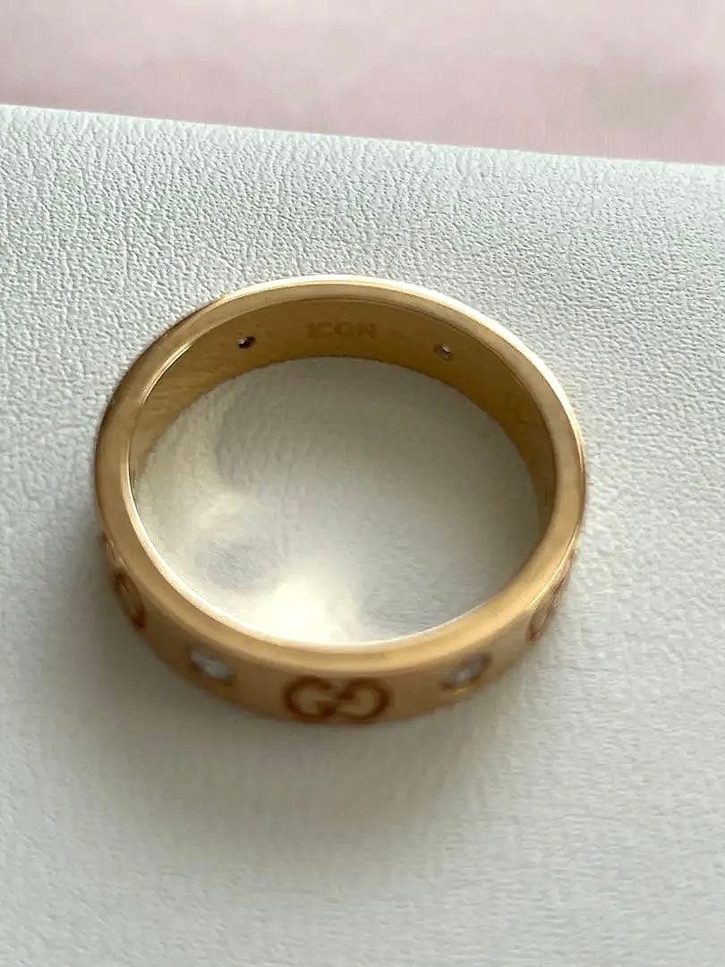 G U C C I アイコンリング ダイヤモンド K18ＰG D 6Ｐ