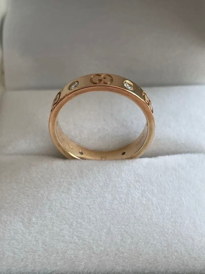 G U C C I アイコンリング ダイヤモンド K18ＰG D 6Ｐ