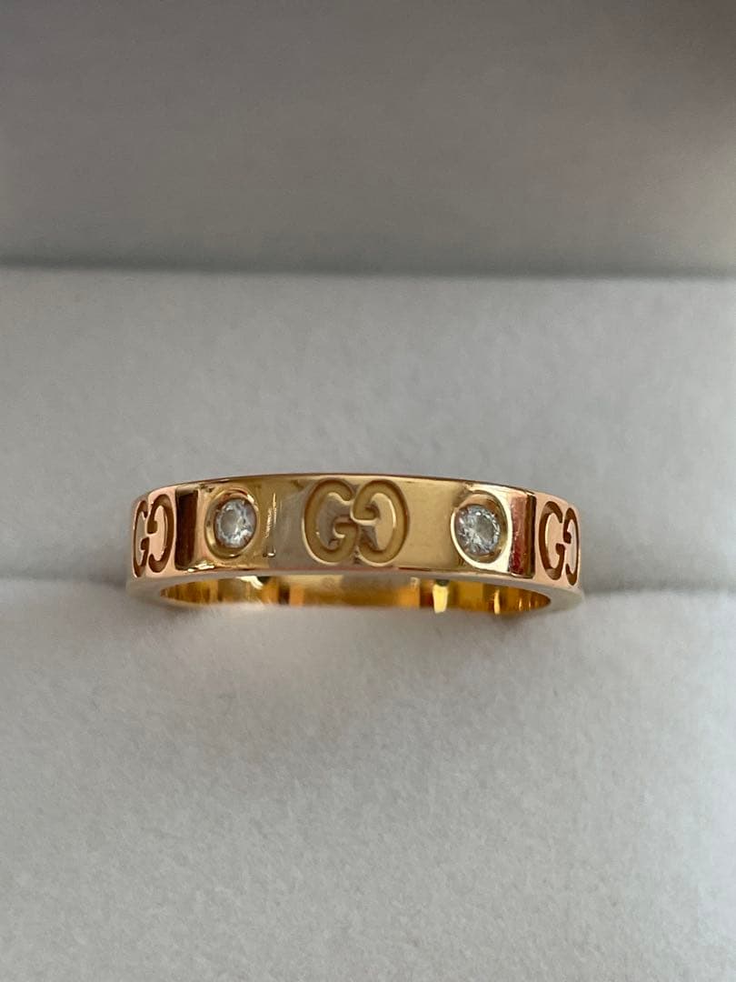 G U C C I アイコンリング ダイヤモンド K18ＰG D 6Ｐ