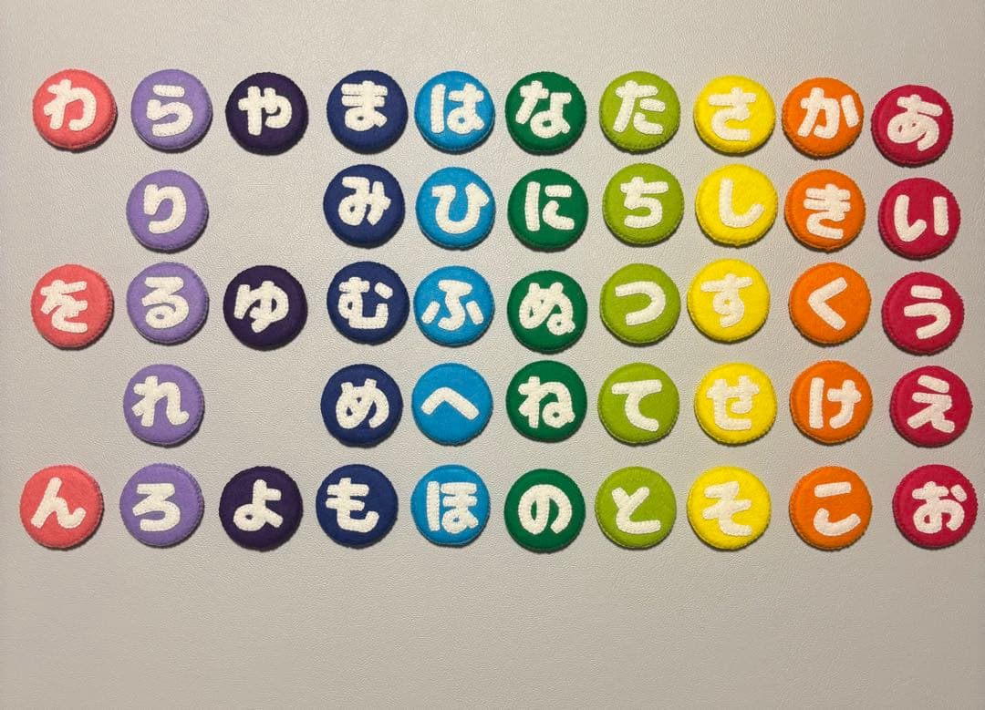 ハンドメイド　ひらがなフェルト文字　濁点セット　「き」「さ」表記変更