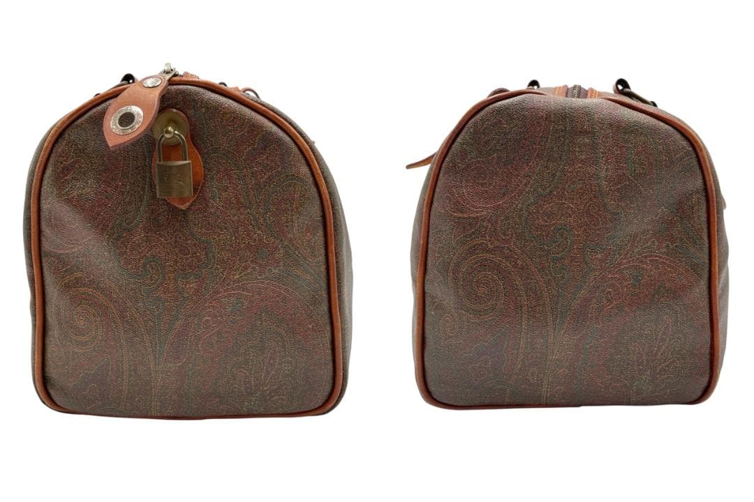 ETRO/エトロ ペイズリー柄 ボストンバッグ 鍵付き