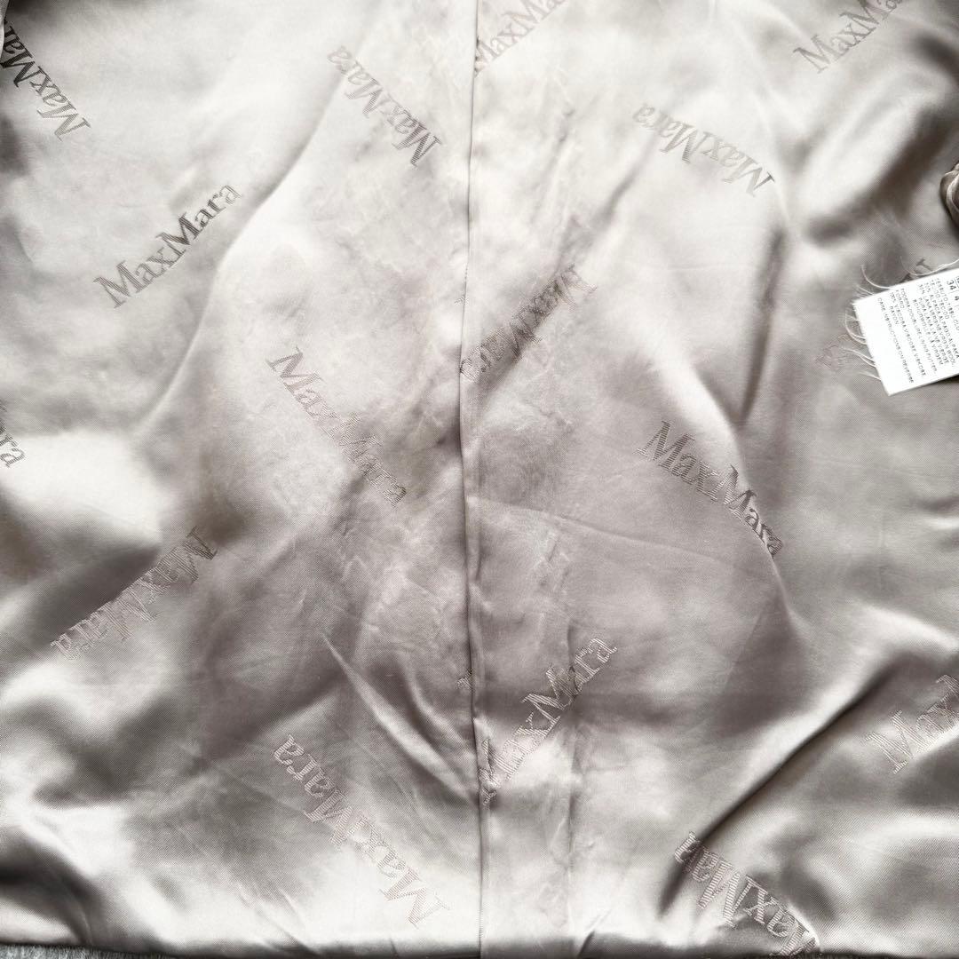 最高級白タグ✨マックスマーラ アルパカ混 シャギー ジャケット グレー 38