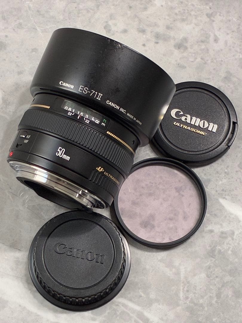⭐️極美品⭐️キャノン Canon EF50mm f1.4 USM レンズフード付き