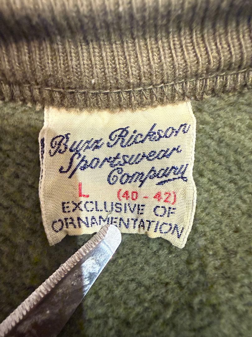 バズリクソンズ　7th FTR-BOMB SQスウェット　Ｌ(40-42)