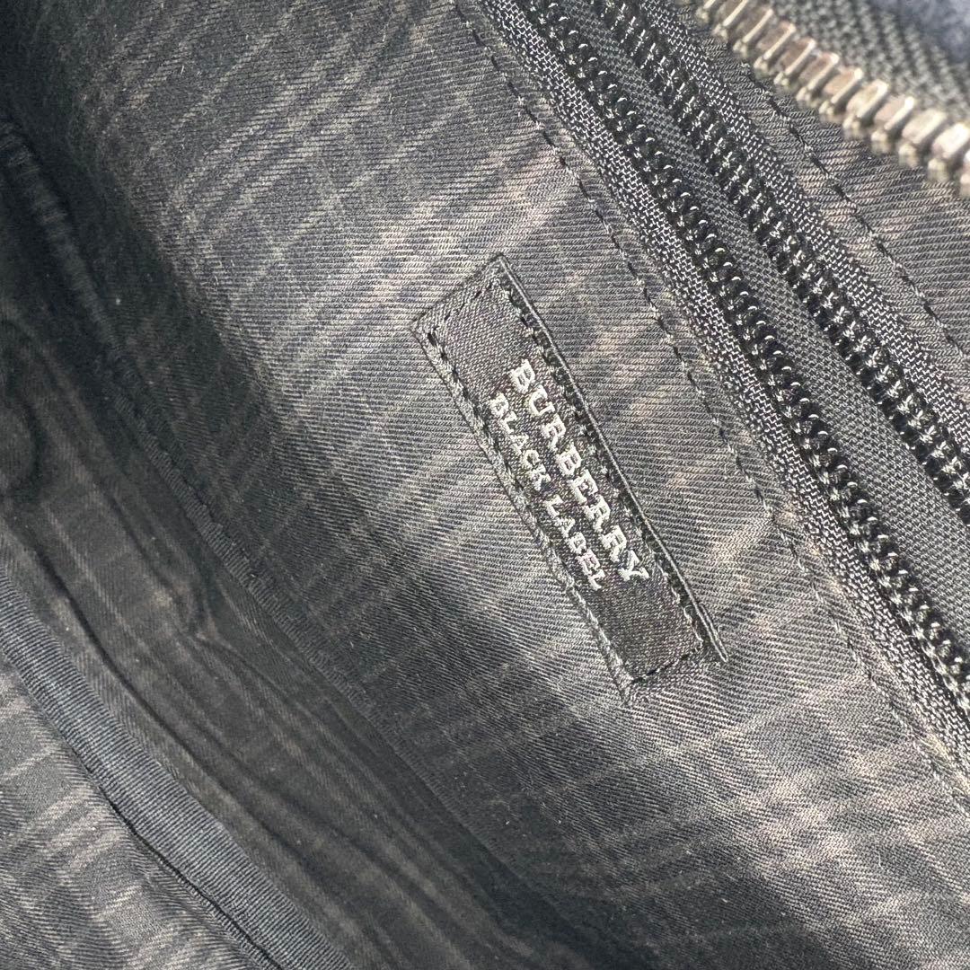 バーバリーブラックレーベル ウール ボディバッグ ウエストポーチ 794