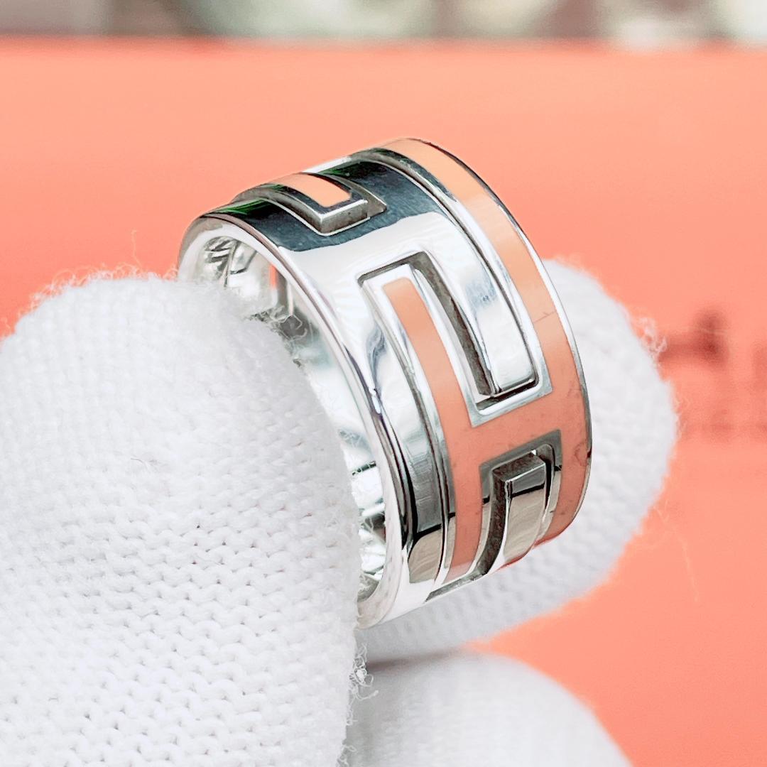 ◇エルメス◇新品仕上済 ムーヴ ムーブアッシュ リング オレンジ 11号 6.2