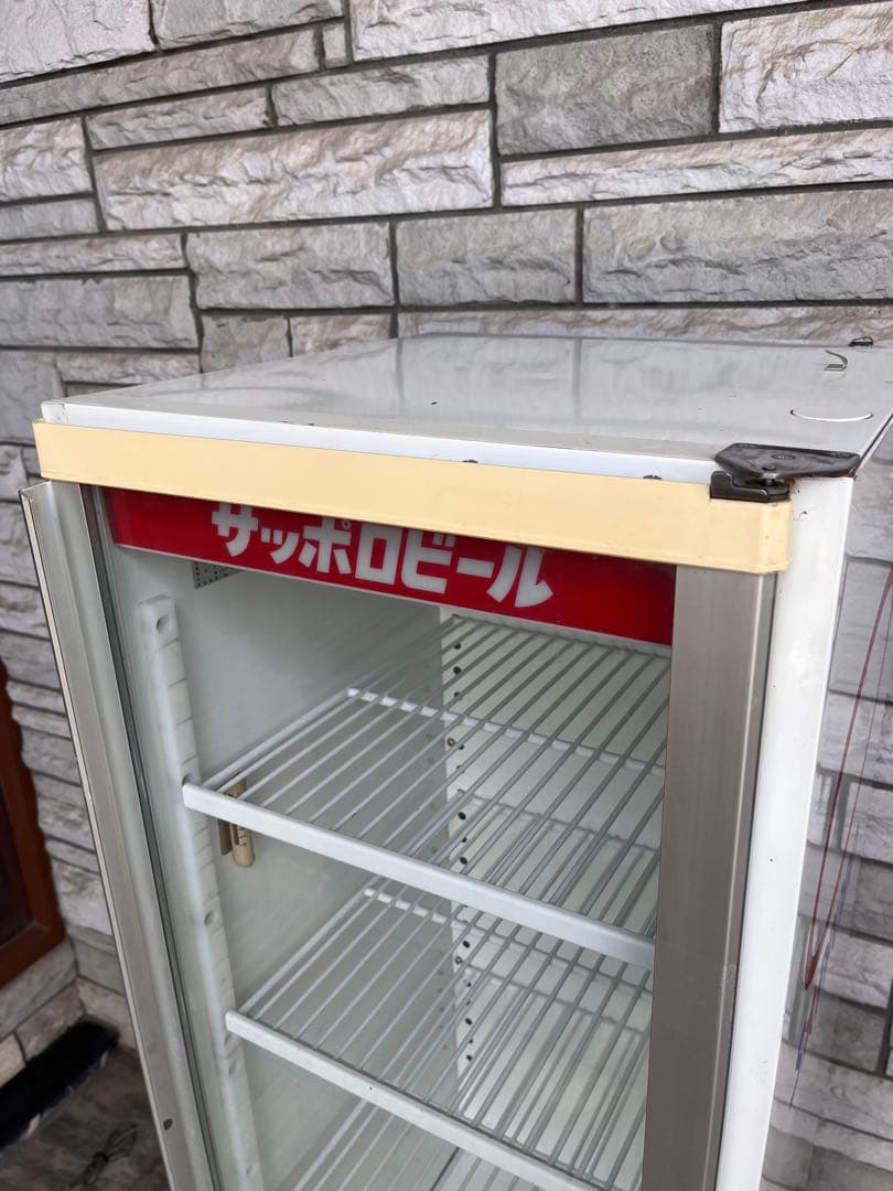 昭和レトロ　サッポロビール ガラス扉冷蔵庫　ショーケース