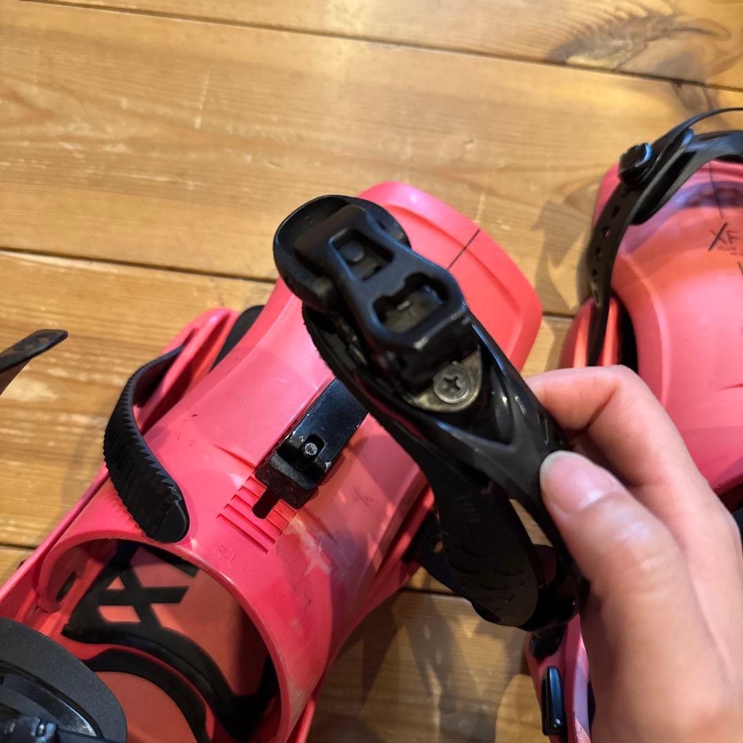 Flux スノーボードビンディング ピンク　S size