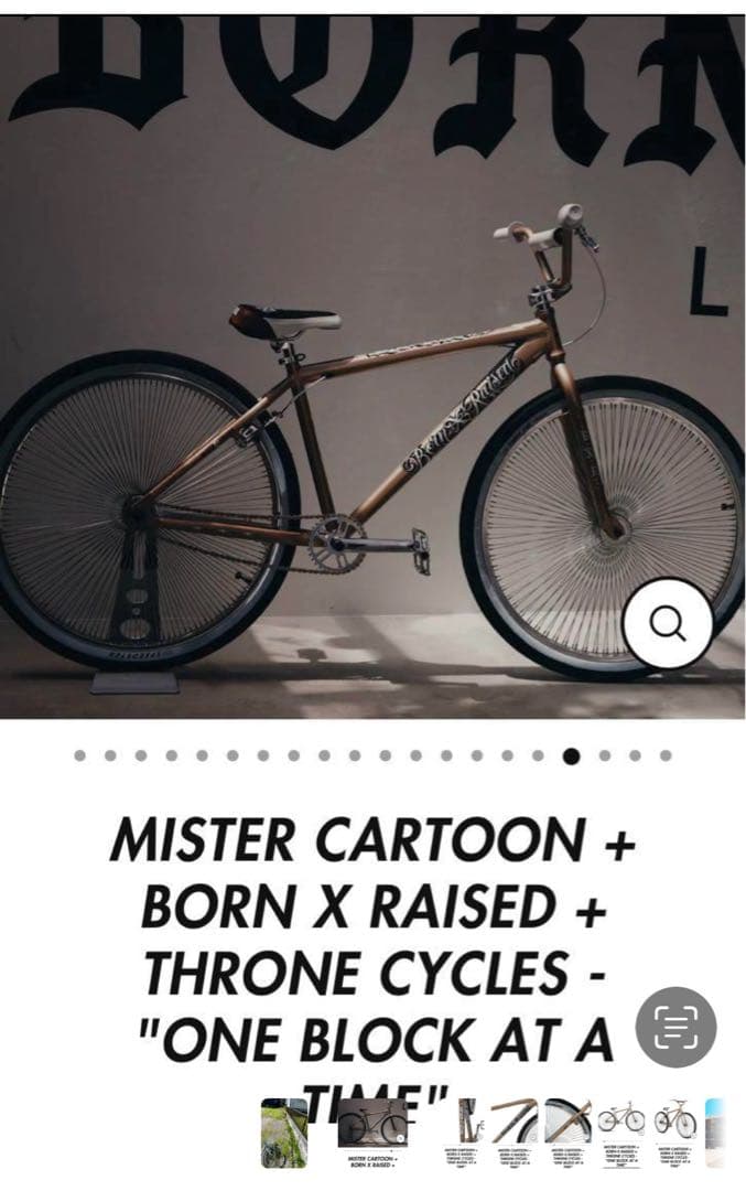 自転車本体 BornxRaised Mr.cartoon Throne CyclesBMX