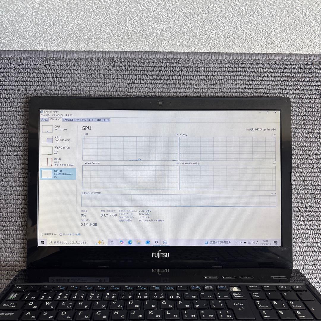 富士通lifebook AH47/U i7-6700HQ メモリ4GB#6937