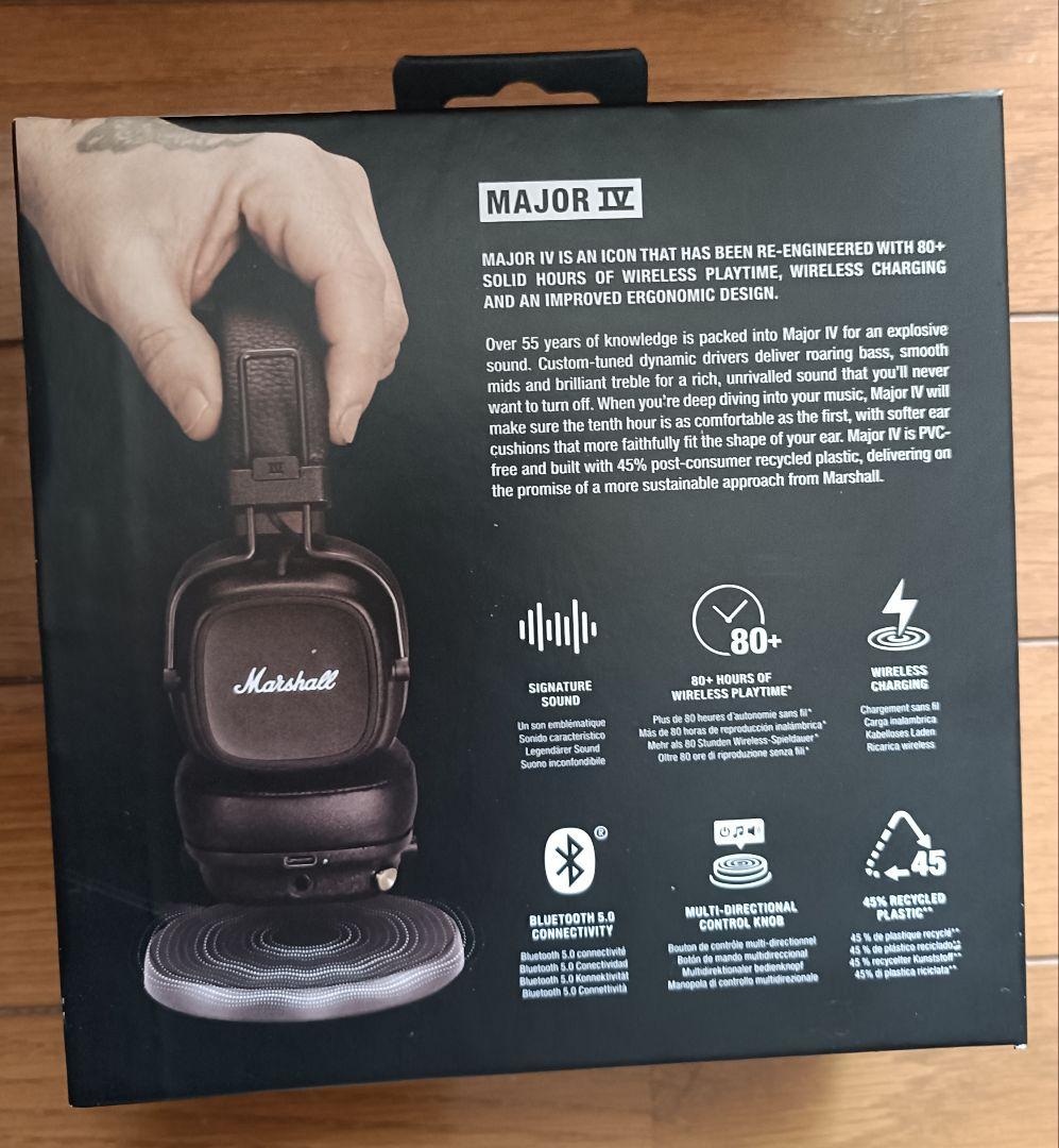Marshall Major IV ワイヤレスヘッドホン brown 正規品