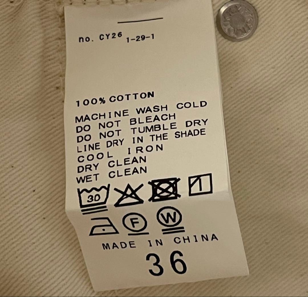 HARNA様Plage R’IAM SUPER LOOSE デニム ホワイト36