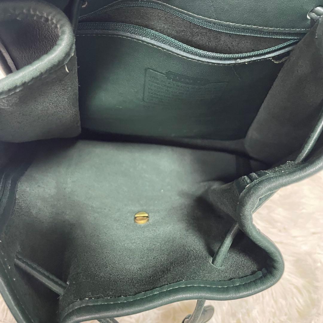 美品 COACH オールドコーチ リュック バックパック 緑 USA製 9943