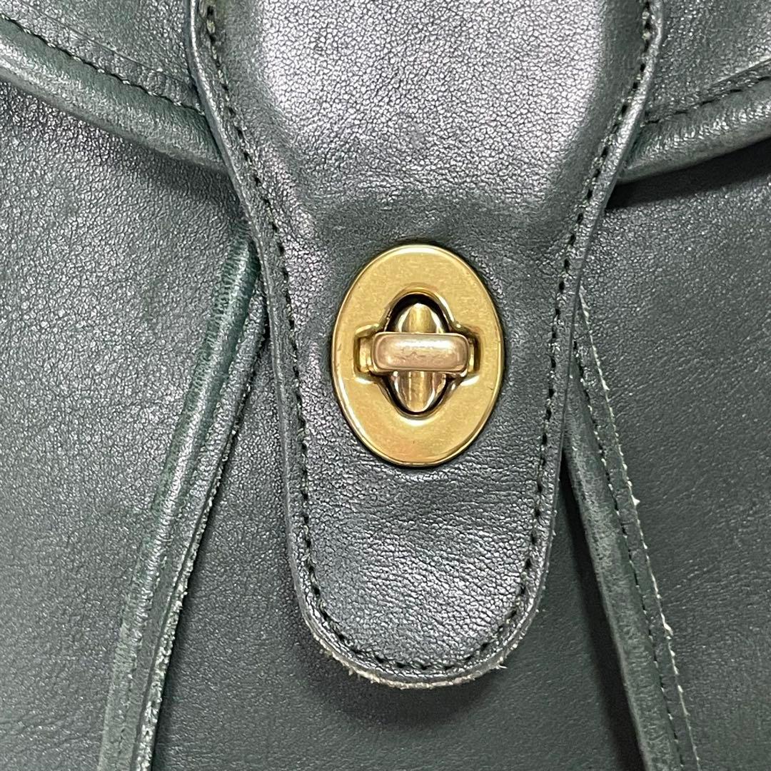 美品 COACH オールドコーチ リュック バックパック 緑 USA製 9943