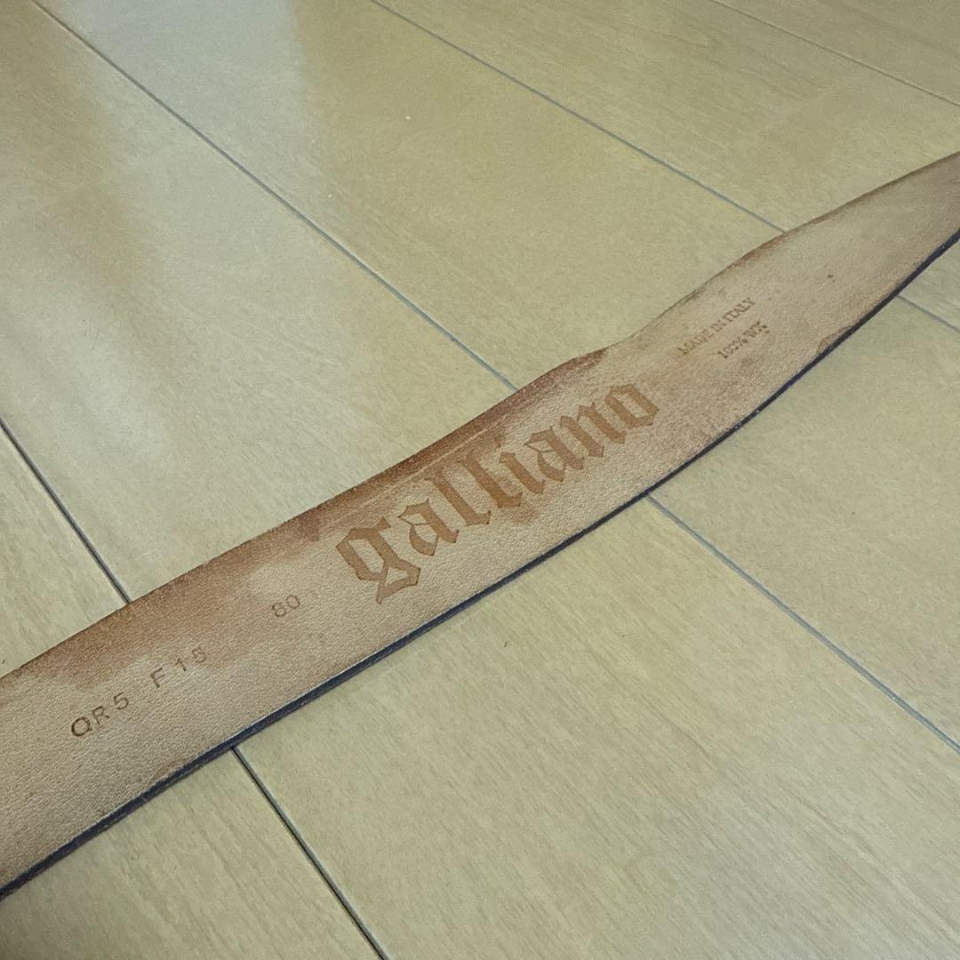 John Galliano ジョンガリアーノ レザーベルト