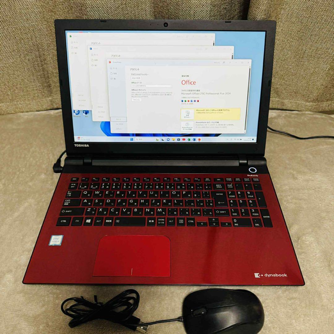 S234 TOSHIBAノートパソコンWEBカメラSSD高速 Windows11