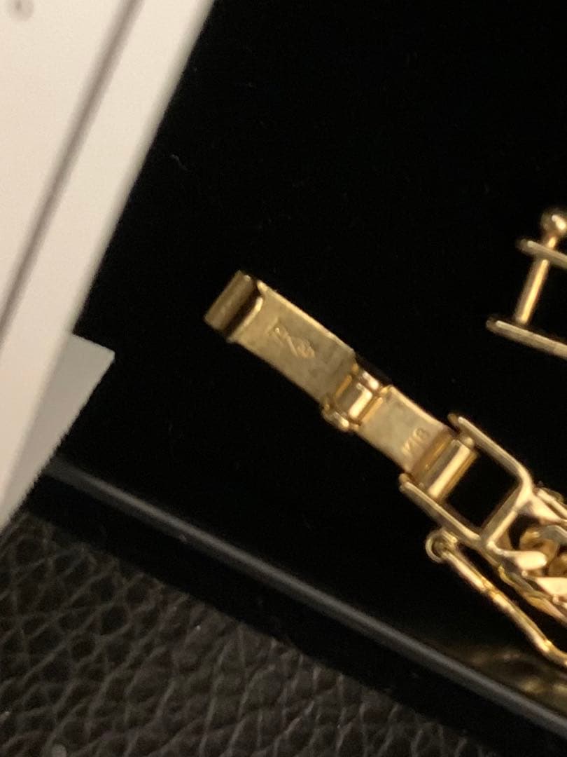 K18 10.5g 喜平　Mカット　ブレスレット 17cm 造幣局刻印あり