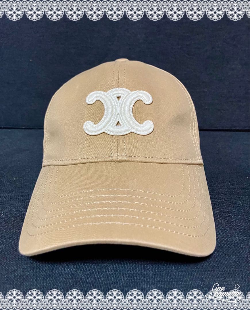 CELINE ベージュ キャップ　⭐️9/2までの限定価格⭐️