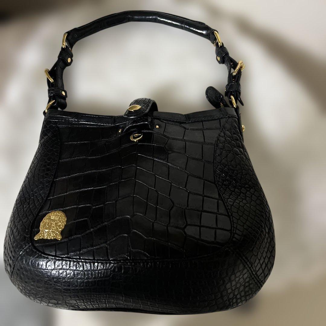 ADMJ マットクロコダイル革　バッグ