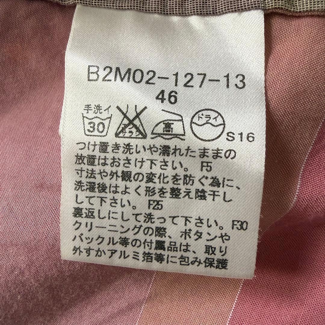 美品 BURBERRY バーバリーロンドン メガチェック シャツ ピンク 46